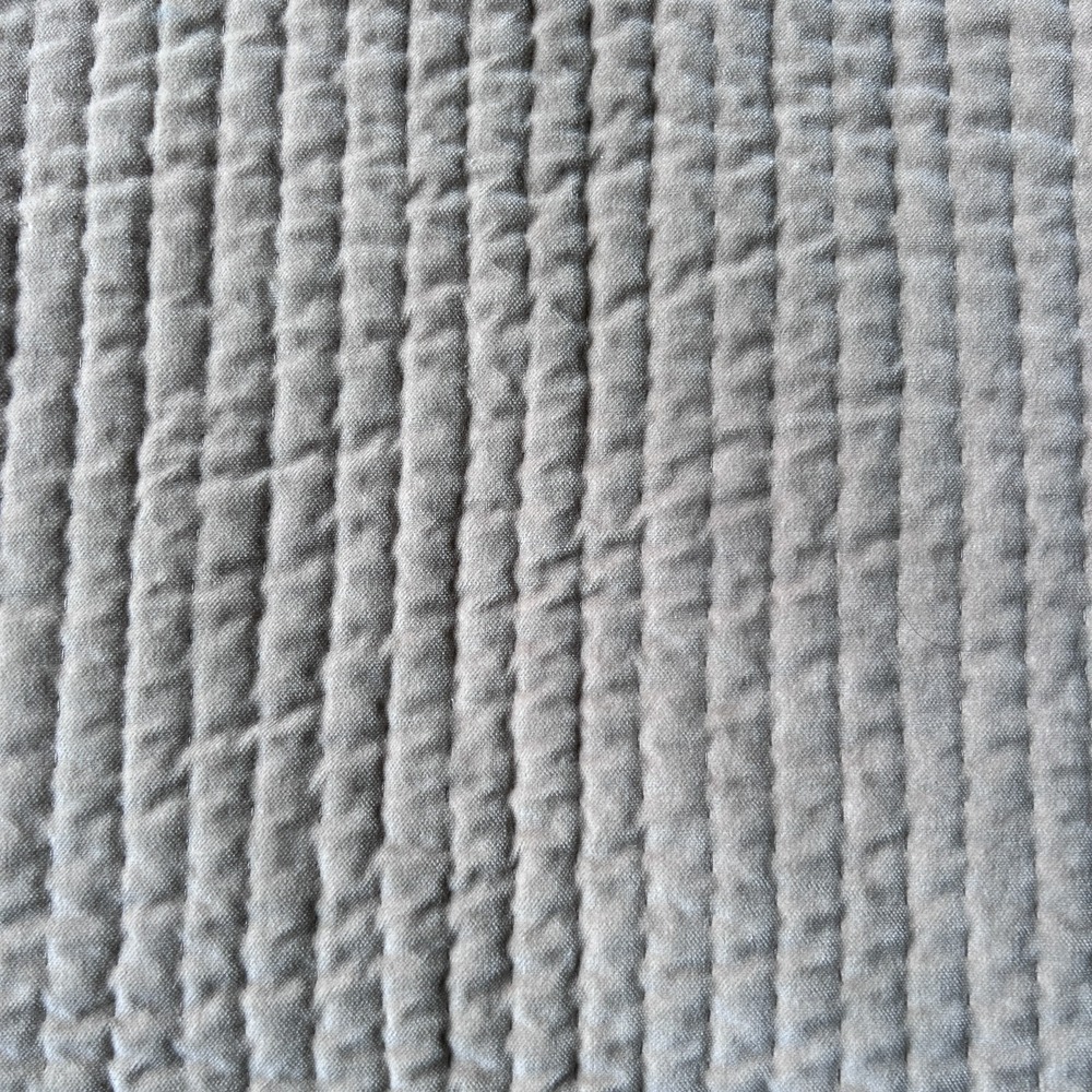 Pottery Barn Queen‎ Quilt Reversible Velvet Silk Cotton 90" x 94" Pick Stitch - Picture 8 of 14